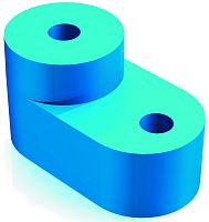 Изолятор угловой IEK YIS для установки нулевой шины синий картинка 